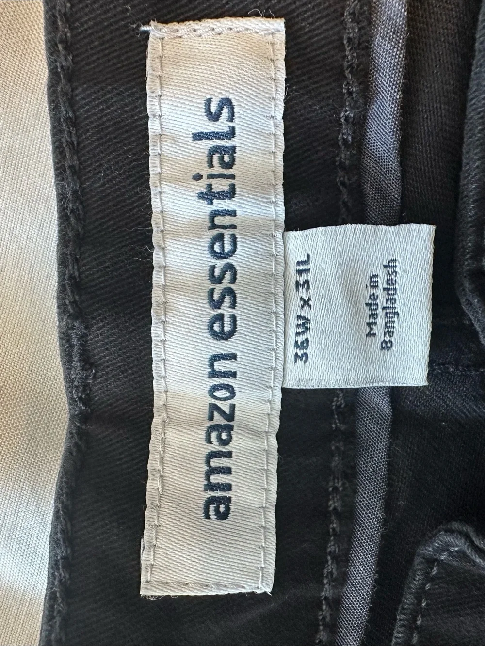 Amazon Essentials Black Slim Straight Jeans for Men